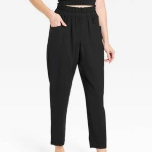 A New Day Black Lightweight Pull On Ankle Pants Size Large